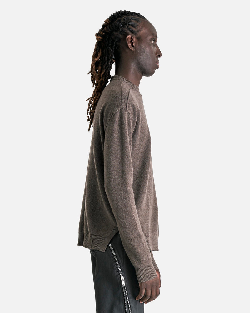 Rick Owens Men Sweaters Round Neck in Dust