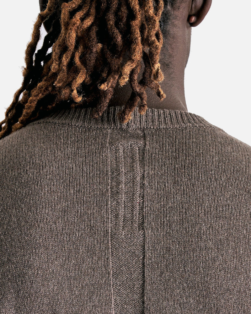 Rick Owens Men Sweaters Round Neck in Dust