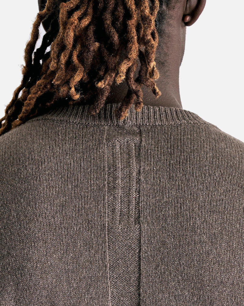 Rick Owens Men Sweaters Round Neck in Dust