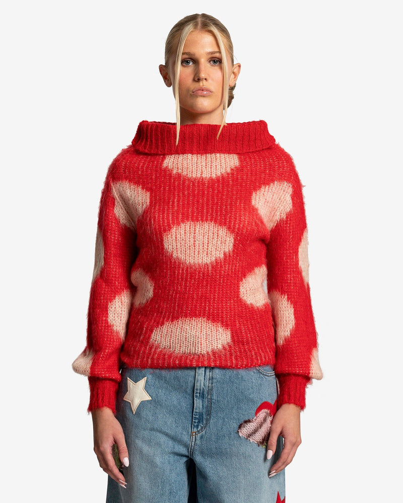 Marni Women Sweaters Roundneck Sweater in Tulip