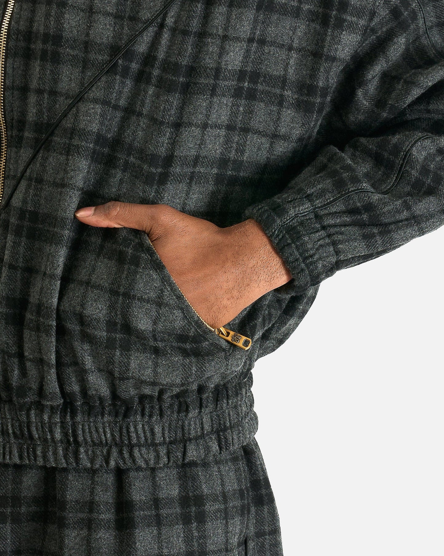 Willy Chavarria Men's Jackets Ruff Rider Jacket in Charcoal