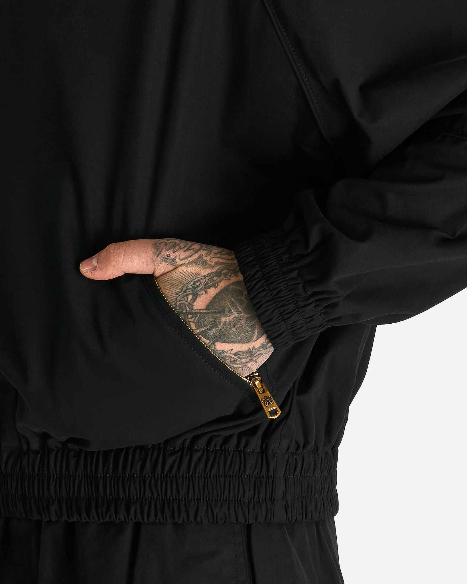 Willy Chavarria Men's Jackets Ruff Rider Track Jacket in Black
