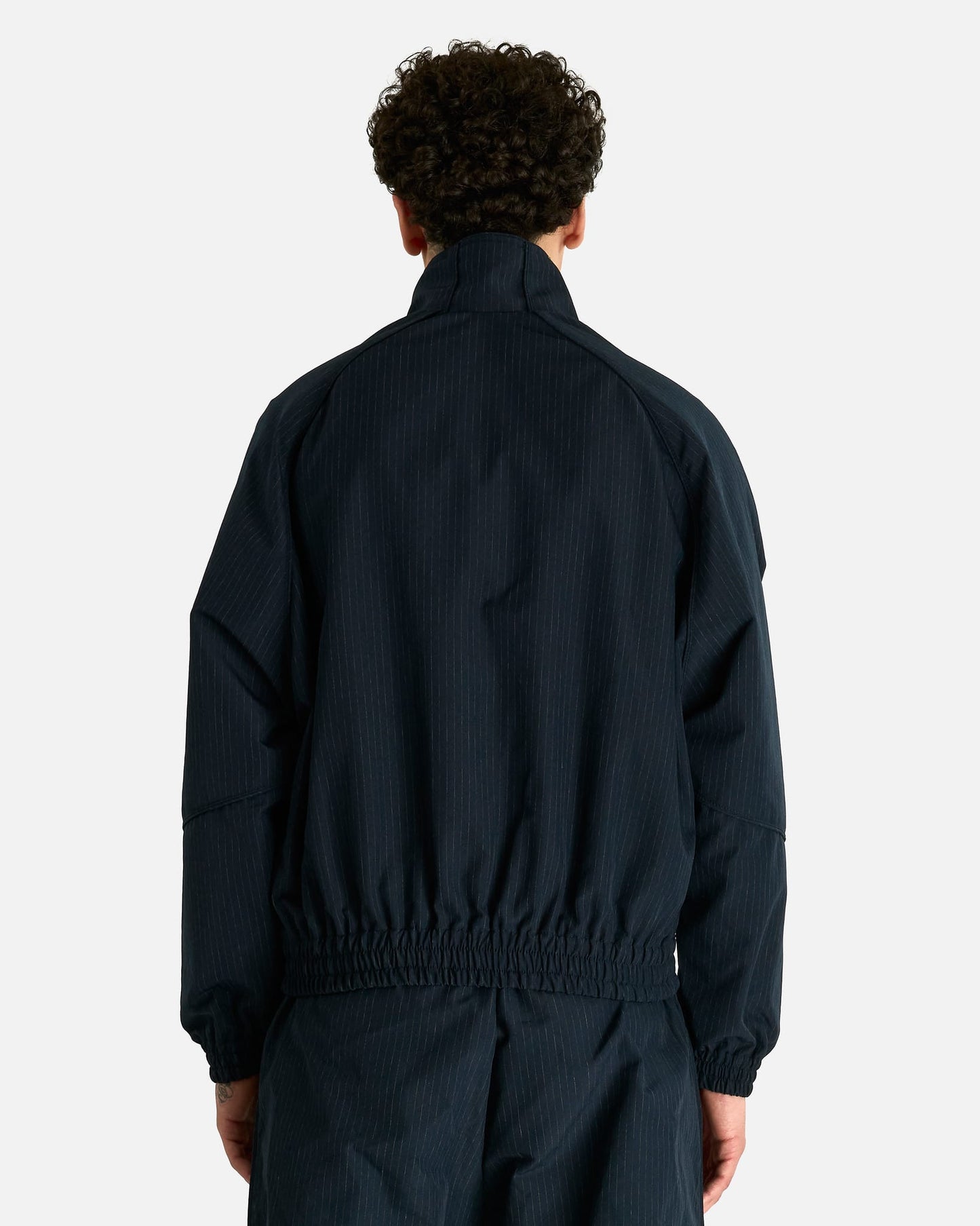 Willy Chavarria Men's Jackets Ruff Rider Track Jacket in Peacoat Stripe