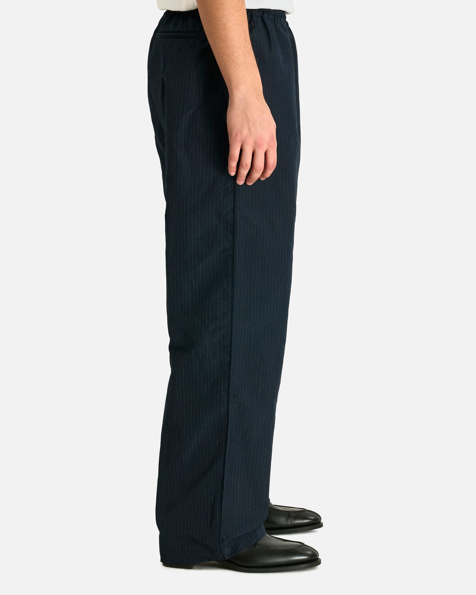 Willy Chavarria Men's Pants Ruff Rider Track Pant in Peacoat Stripe