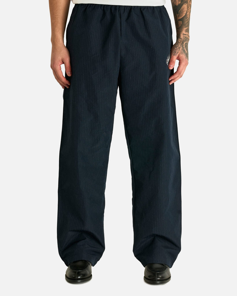 Willy Chavarria Men's Pants Ruff Rider Track Pant in Peacoat Stripe