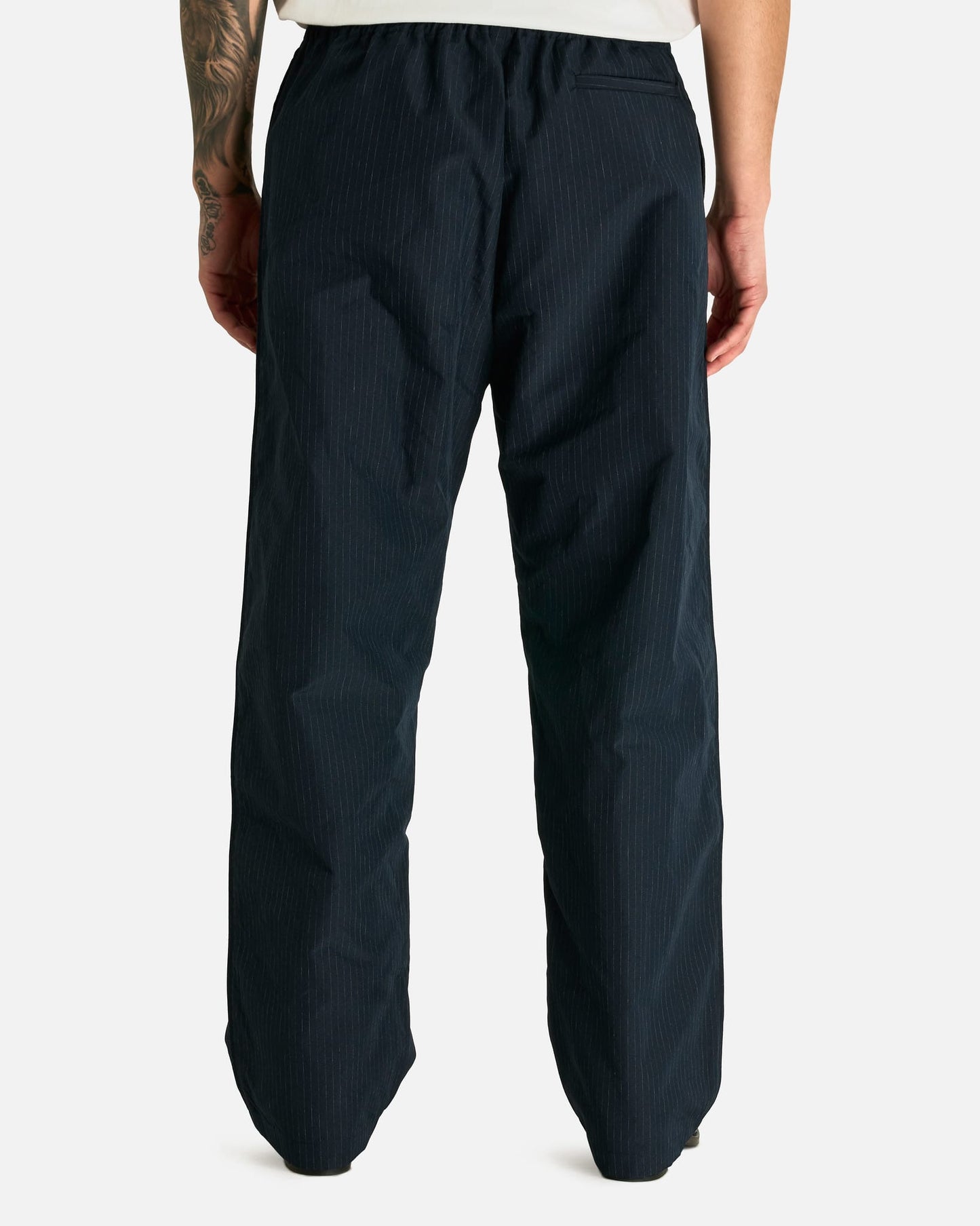 Willy Chavarria Men's Pants Ruff Rider Track Pant in Peacoat Stripe
