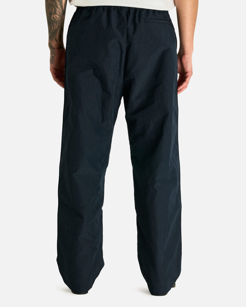 Willy Chavarria Men's Pants Ruff Rider Track Pant in Peacoat Stripe