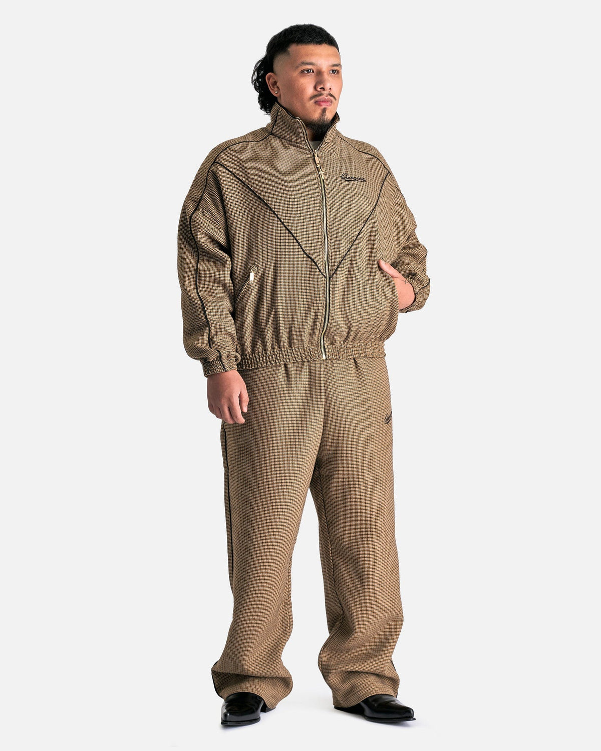 Willy Chavarria Men's Pants Ruff Rider Track Pants in Gold