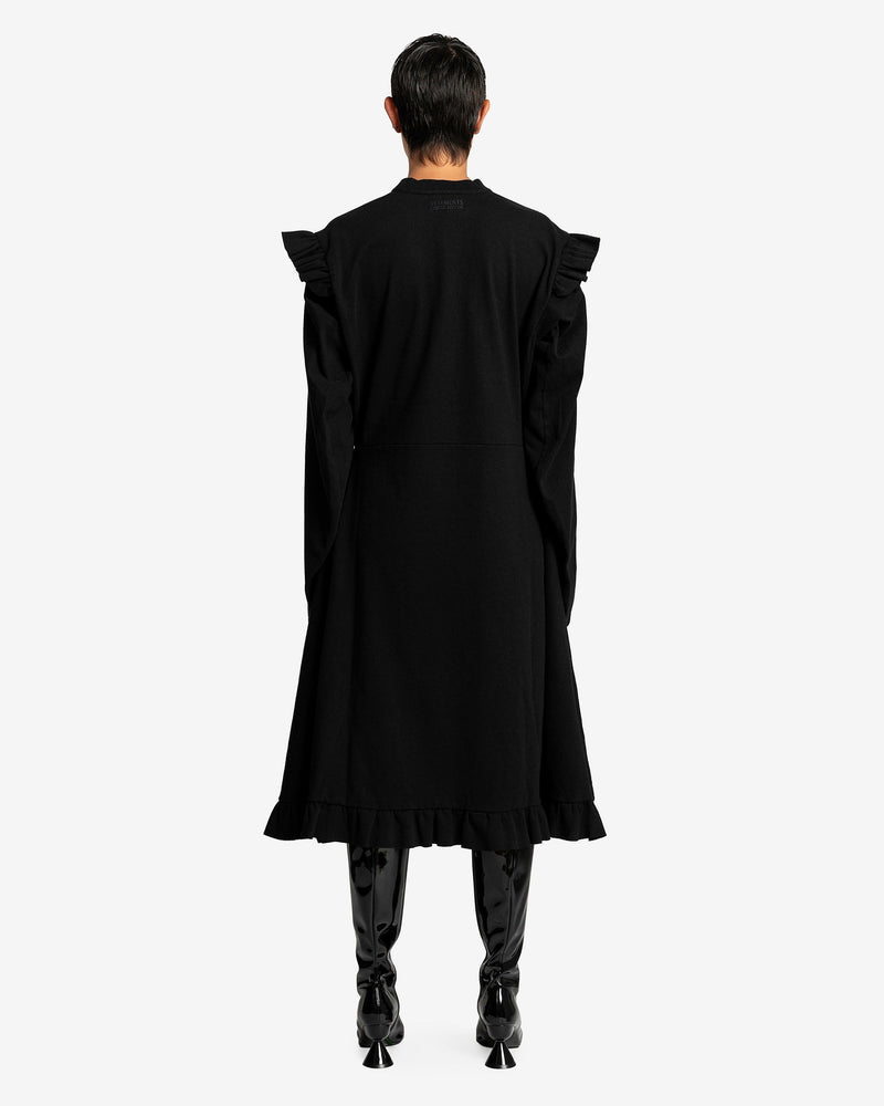 Ruffle Jersey Dress in Black SVRN Ruffle Jersey Dress in Black SVRN