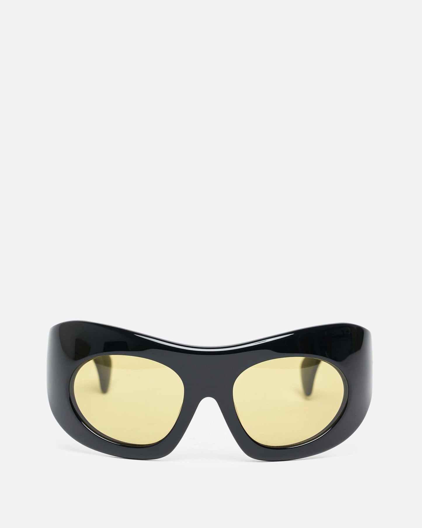 Port Tanger Eyewear O/S Ruh in Black Acetate/Warm Olive Lens