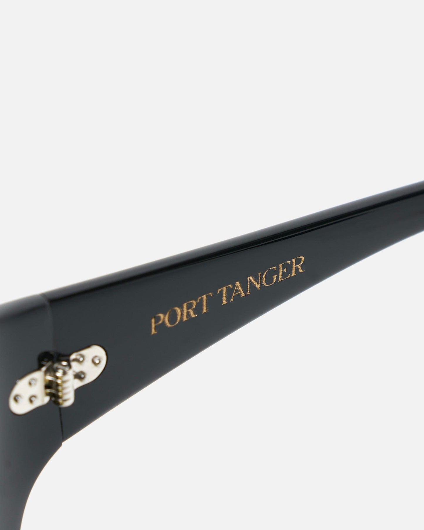 Port Tanger Eyewear O/S Ruh in Black Acetate/Warm Olive Lens