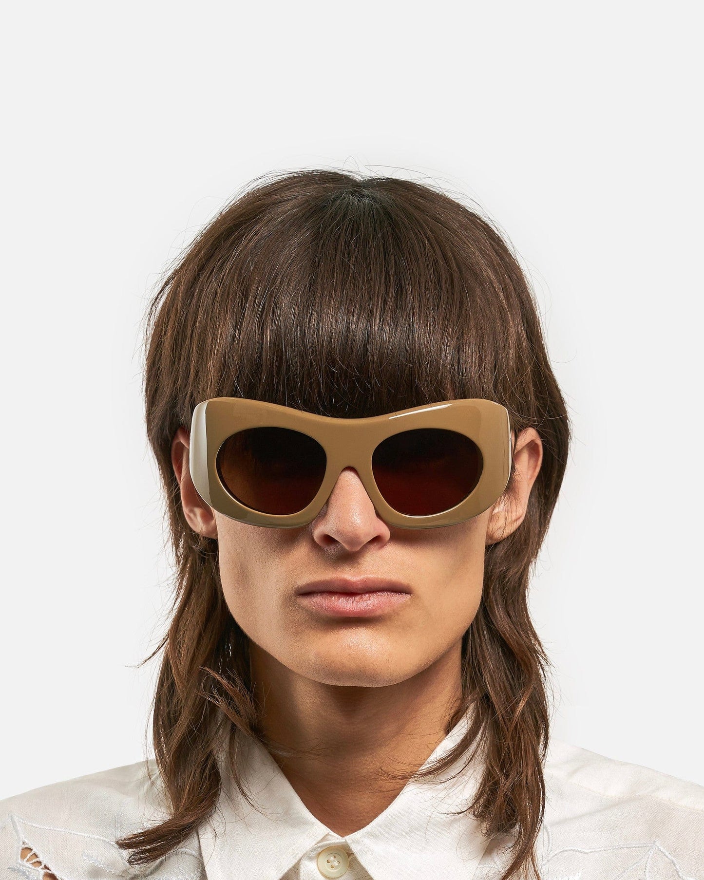Port Tanger Eyewear O/S Ruh in Zaytoun Acetate/Tobacco Lens