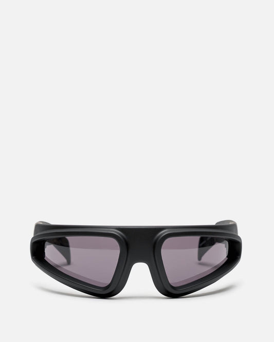 Rick Owens Eyewear OS Ryder Sunglasses in Matte Black