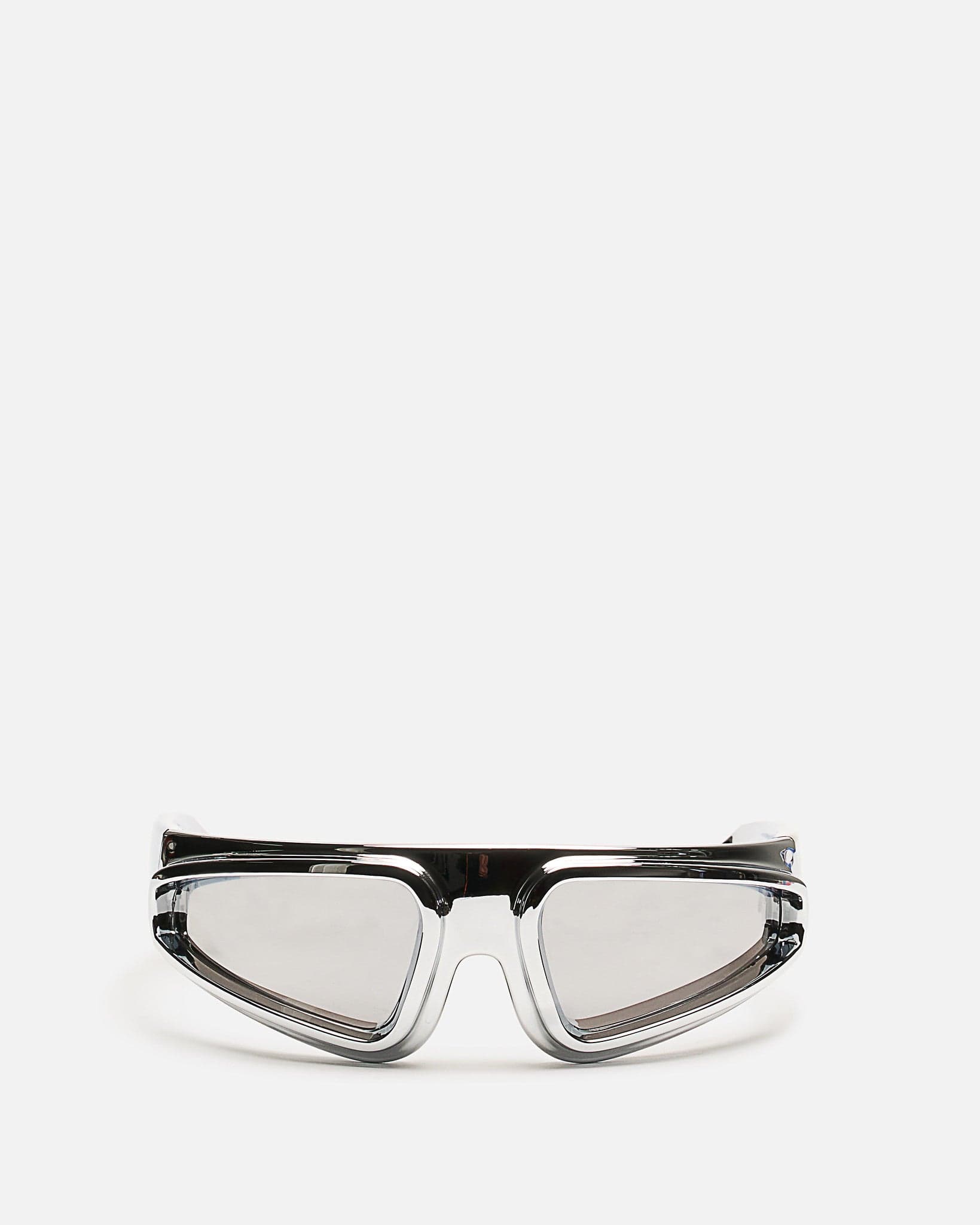 Rick Owens Eyewear OS Ryder Sunglasses in Silver/Silver