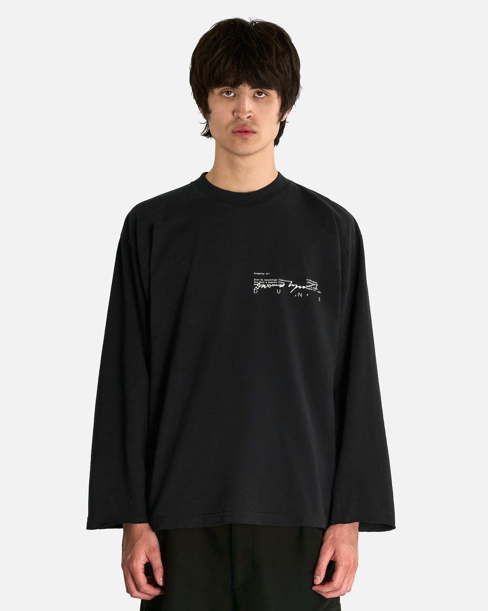 SVRN Men's T-Shirts Sacred Blade Long Sleeve in Black Edge
