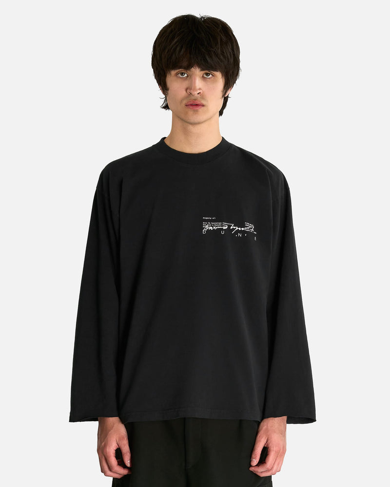 SVRN Men's T-Shirts Sacred Blade Long Sleeve in Black Edge