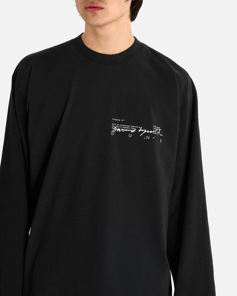 SVRN Men's T-Shirts Sacred Blade Long Sleeve in Black Edge