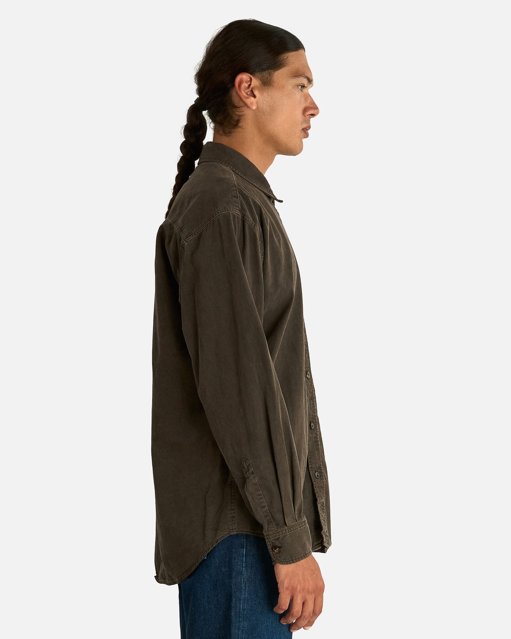 The Row Men's Shirts Sadel Shirt in Mud