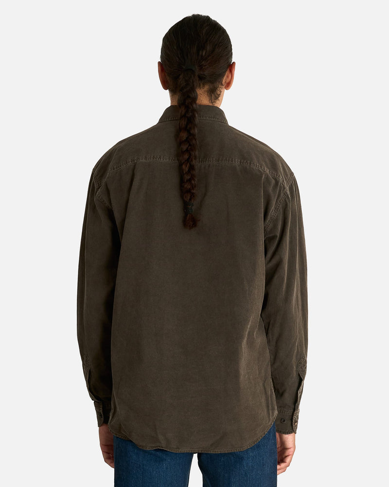 The Row Men's Shirts Sadel Shirt in Mud