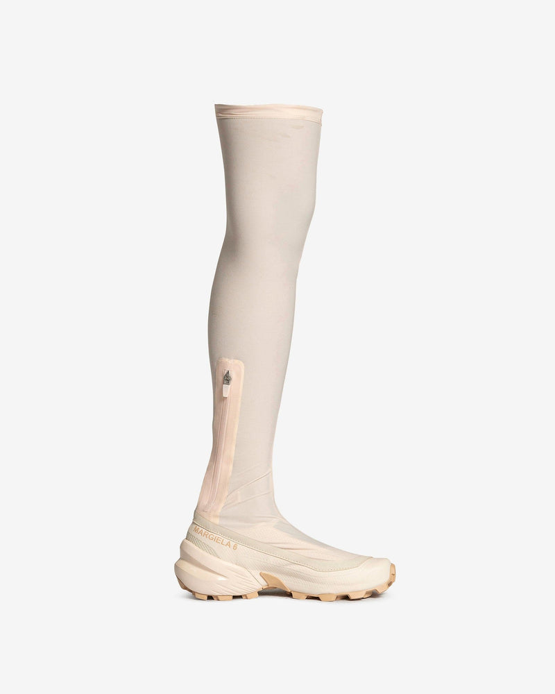 MM6 Maison Margiela Women Boots Salomon Boot in Vanilla Cream