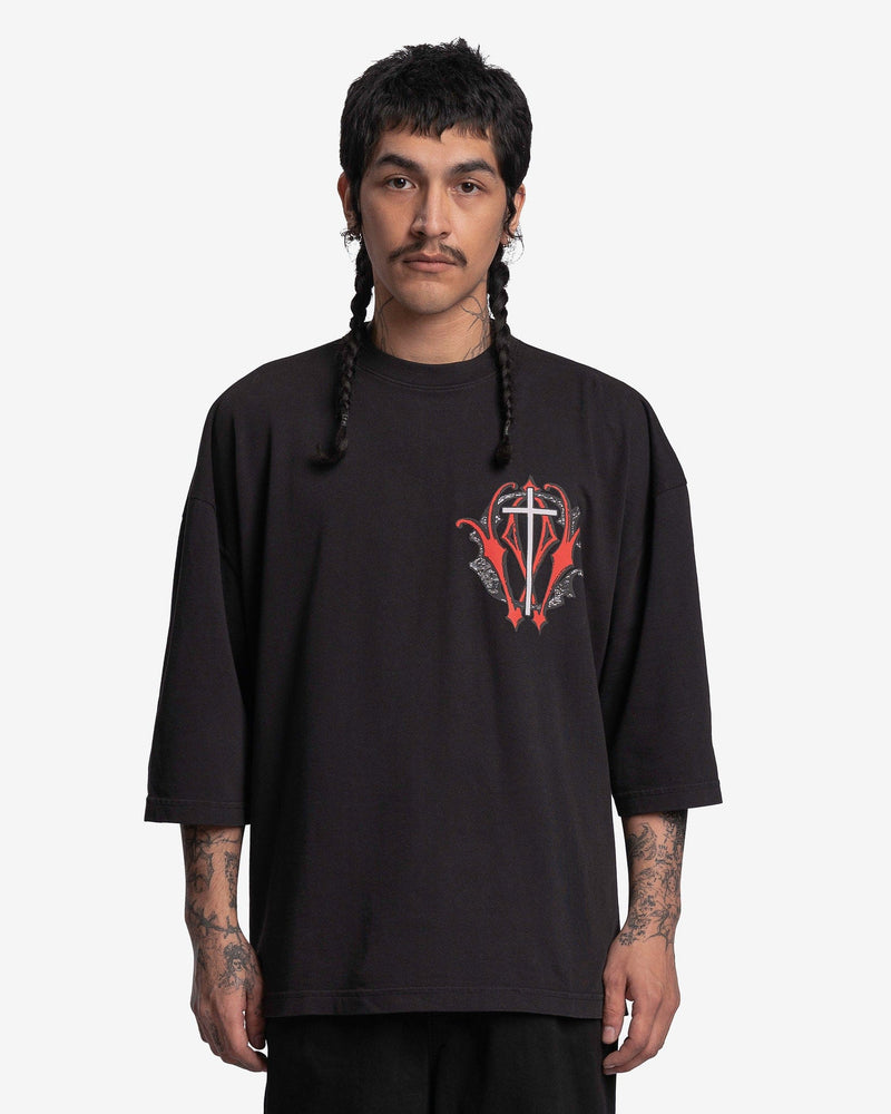 Willy Chavarria Men's T-Shirts San Jose (Logo) T-Shirt in Black
