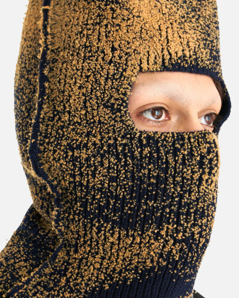 Sandstorm Flock Print Knit Balaclava in Navy – SVRN