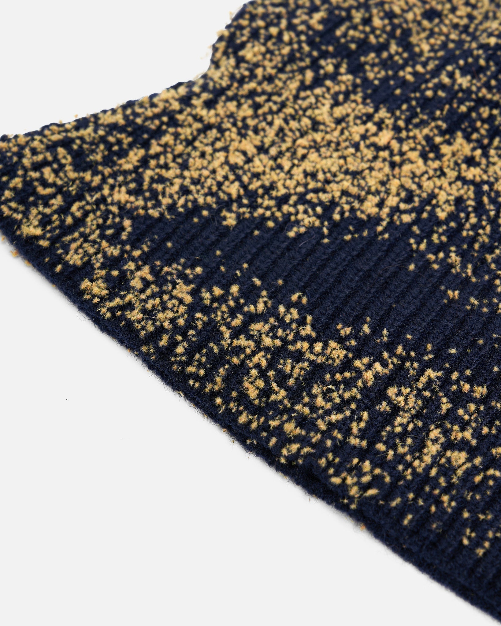 Maison Margiela Men's Hats Sandstorm Flock Print Knit Balaclava in Navy