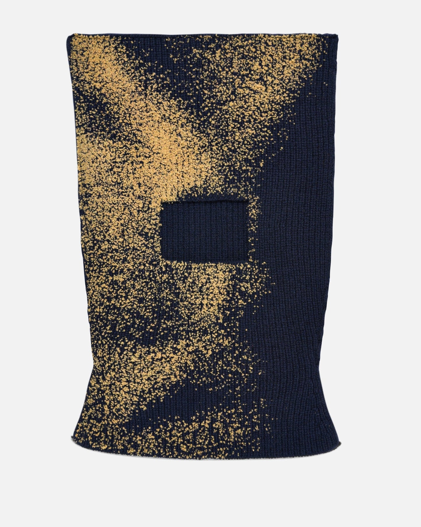 Maison Margiela Men's Hats Sandstorm Flock Print Knit Balaclava in Navy