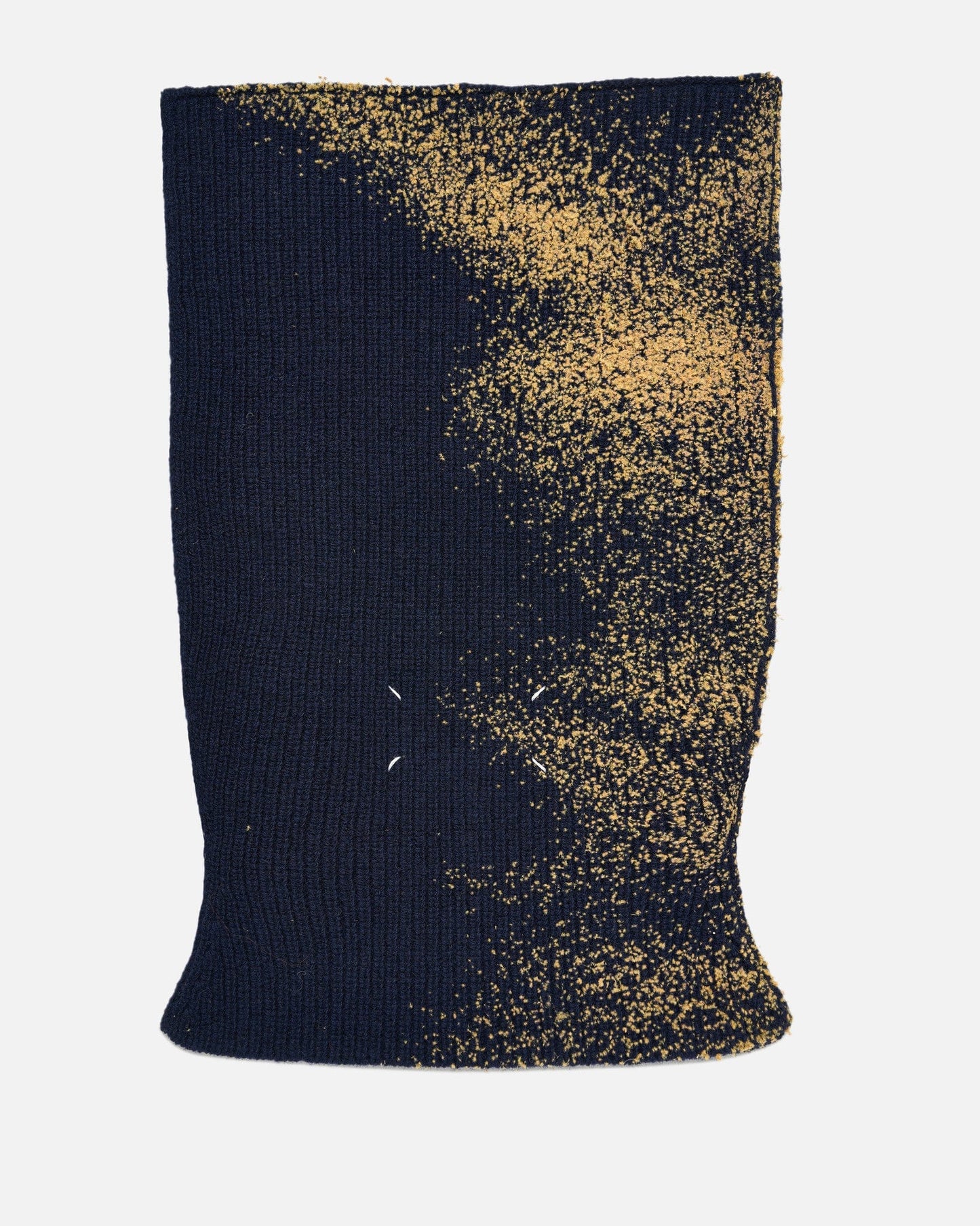 Maison Margiela Men's Hats Sandstorm Flock Print Knit Balaclava in Navy