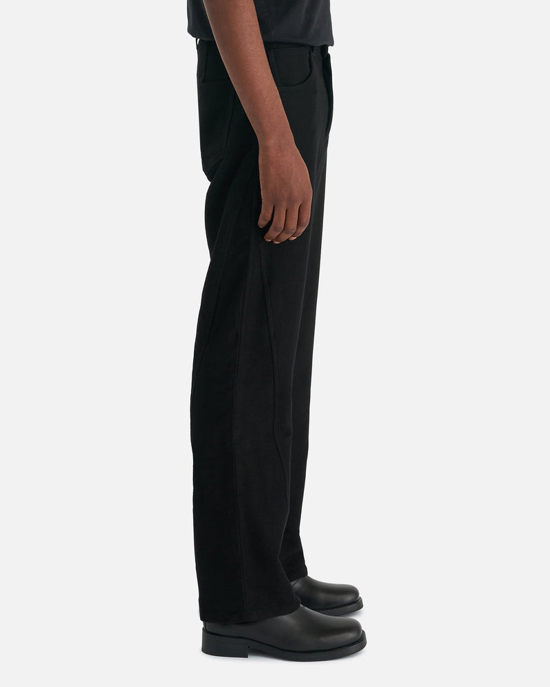 Séfr Men's Pants Santana Trouser in Black Velour