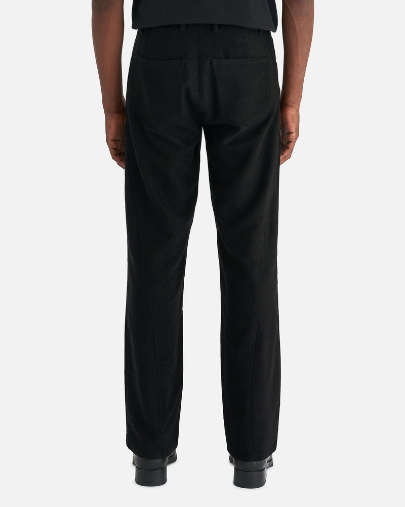 Séfr Men's Pants Santana Trouser in Black Velour