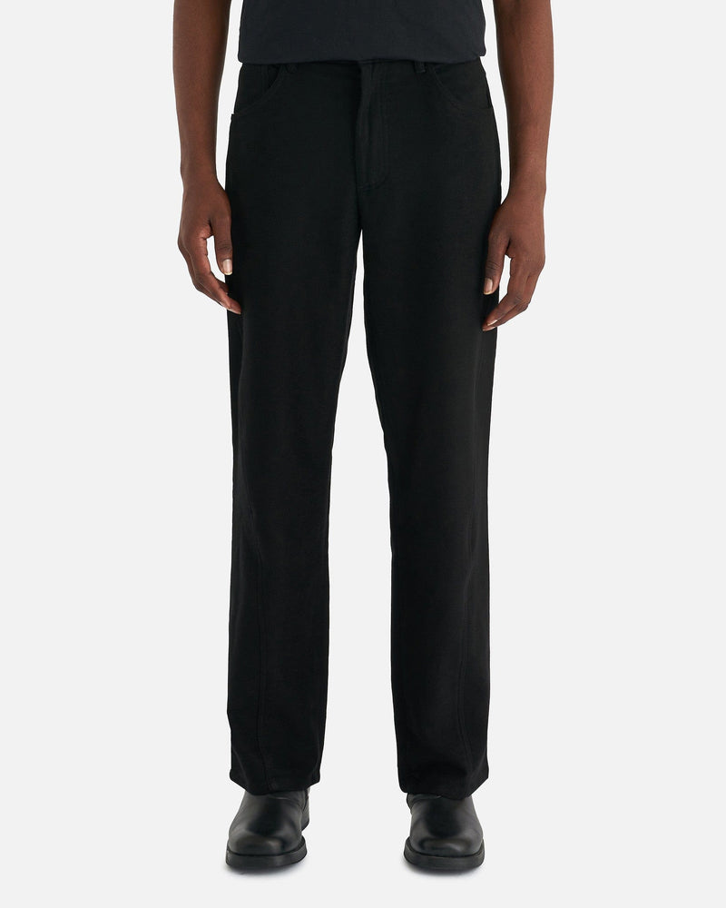 Séfr Men's Pants Santana Trouser in Black Velour