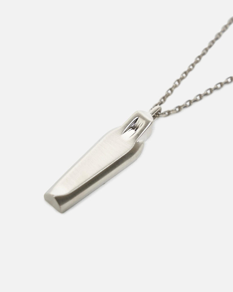 Rick Owens Jewelry Sarcophagus Chain Charm in Palladio