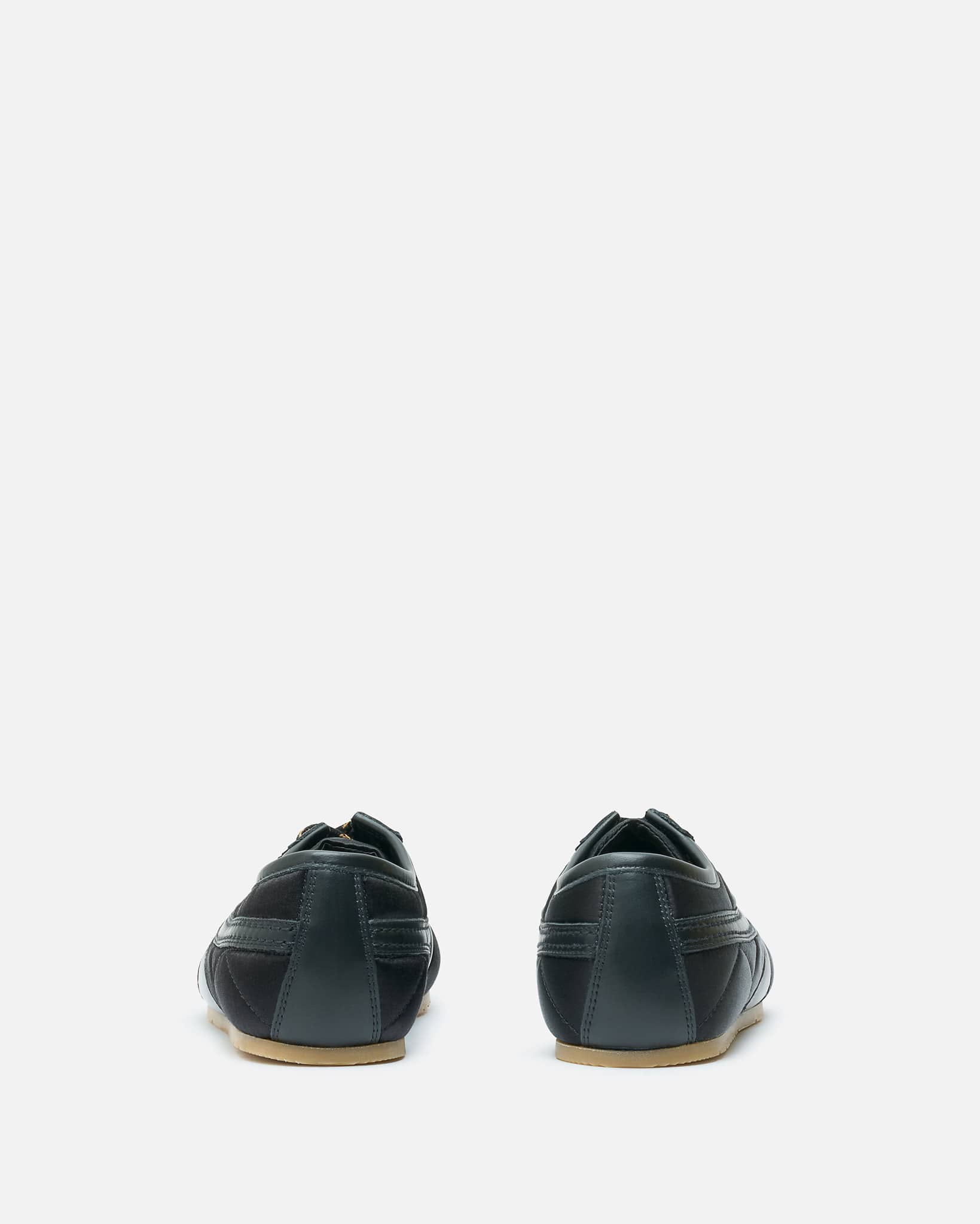 Dries Van Noten Men's Shoes Satin Sneakers in Black