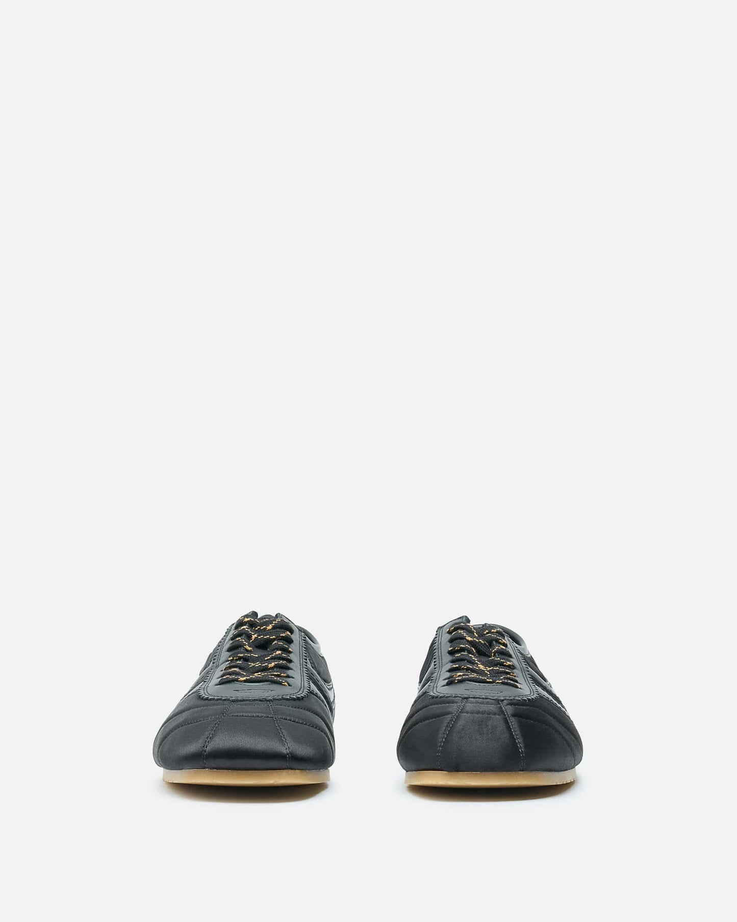 Dries Van Noten Men's Shoes Satin Sneakers in Black