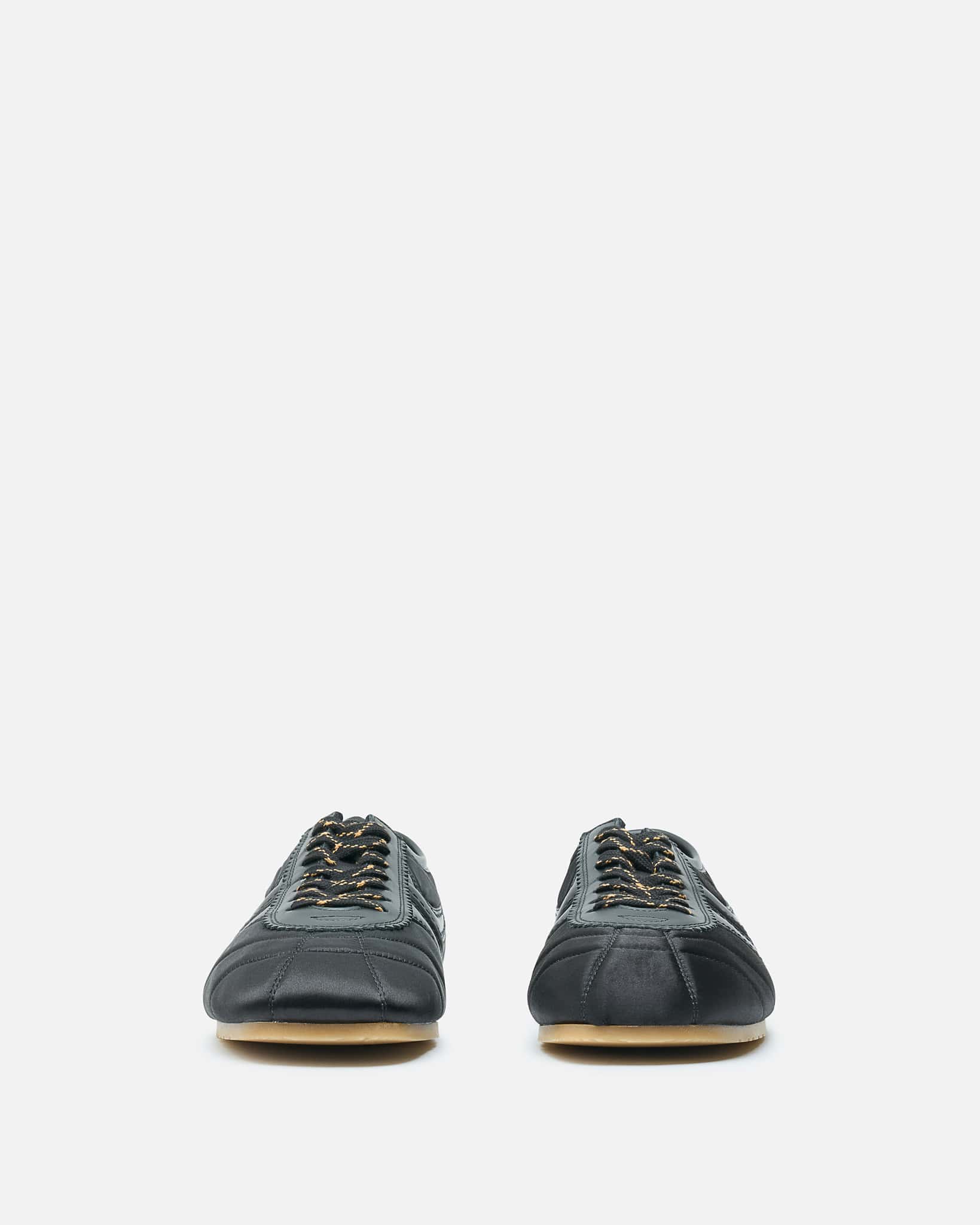 Dries Van Noten Men's Shoes Satin Sneakers in Black