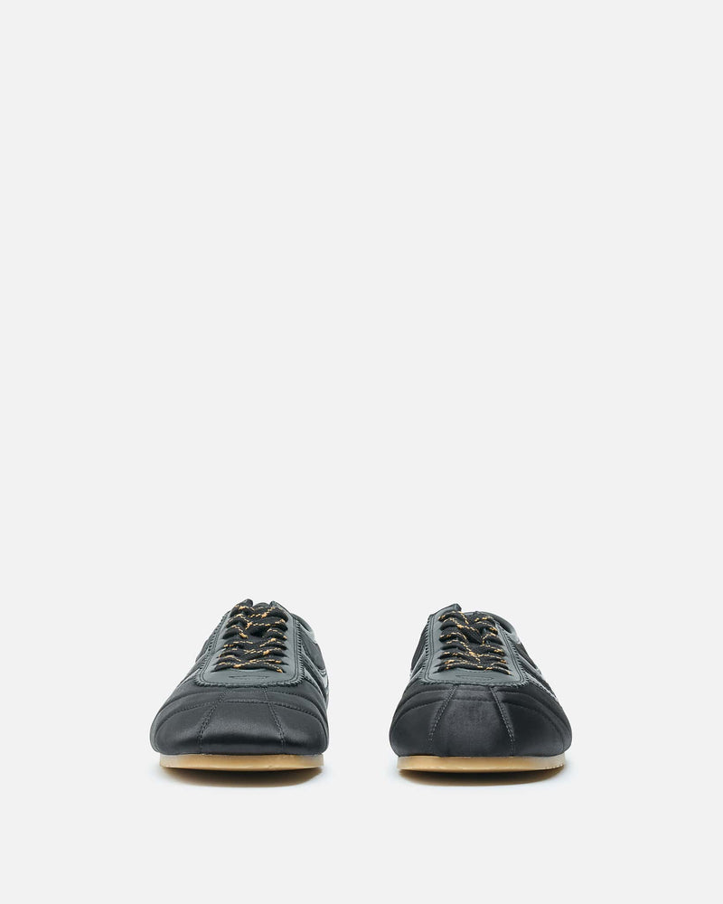 Dries Van Noten Men's Shoes Satin Sneakers in Black