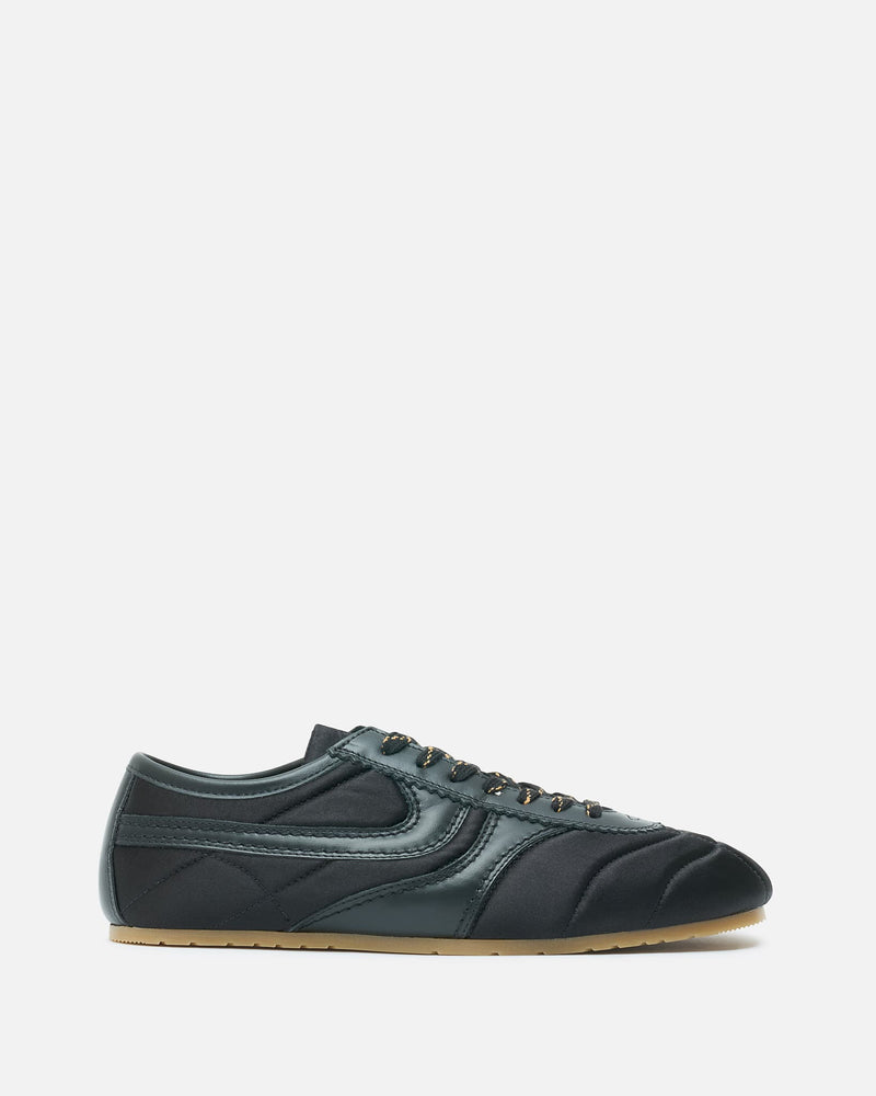 Dries Van Noten Men's Shoes Satin Sneakers in Black