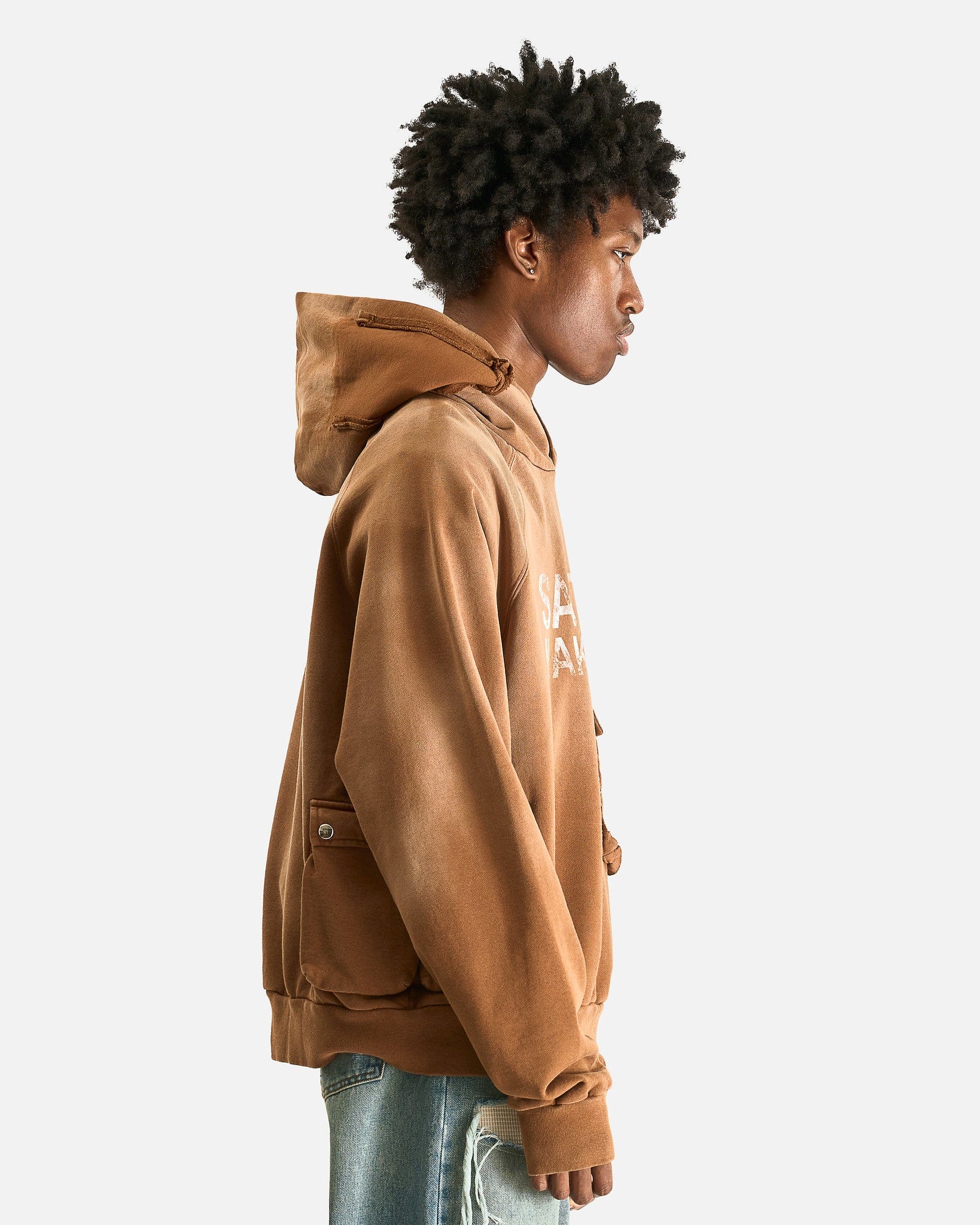 Satoshi Nakamoto Men's Sweatshirts Satoshi Cargo Hoodie in Brick