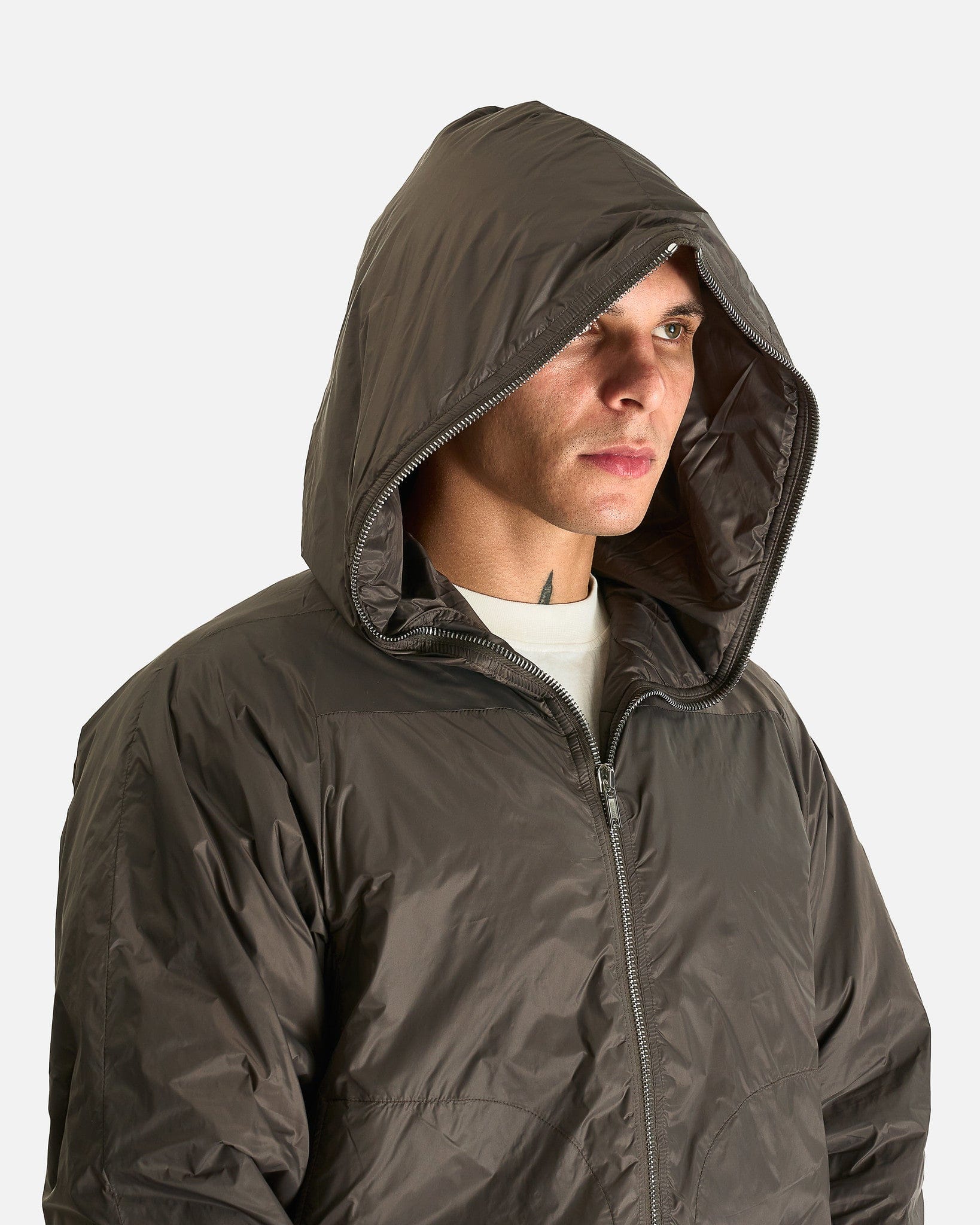 Rick Owens DRKSHDW Men's Jackets Sealed Windbreaker in Bronze