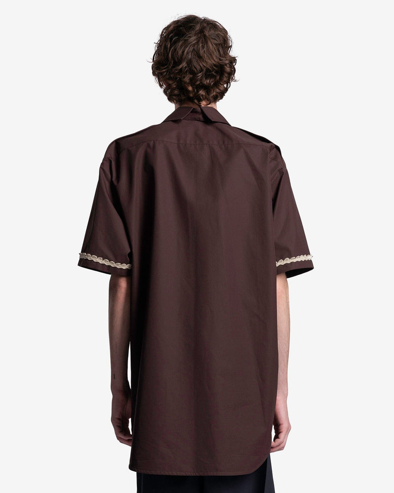 NAMACHEKO Men's Shirts Seber Short Sleeve Shirt in Ganache