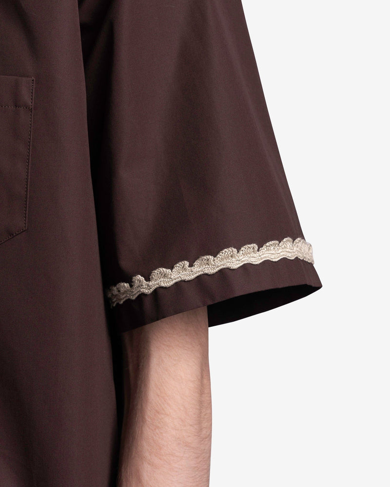 NAMACHEKO Men's Shirts Seber Short Sleeve Shirt in Ganache