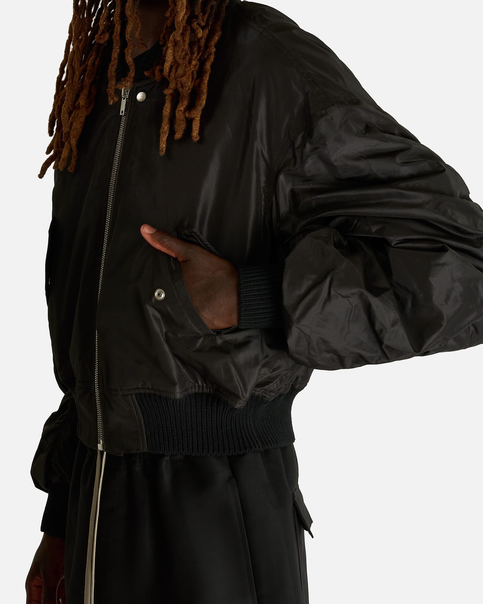 Rick Owens Men's Jackets Secchia Flight in Black