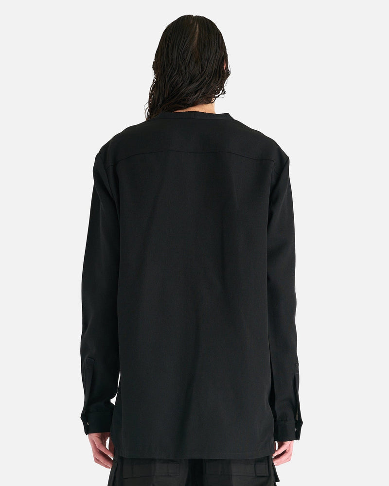 Rick Owens Men's Shirts Secret Larry Shirt in Black