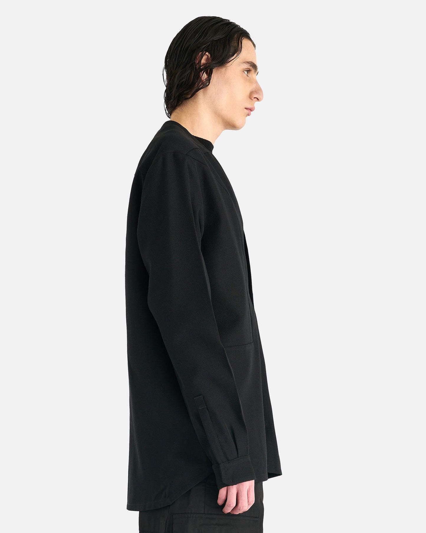 Rick Owens Men's Shirts Secret Larry Shirt in Black