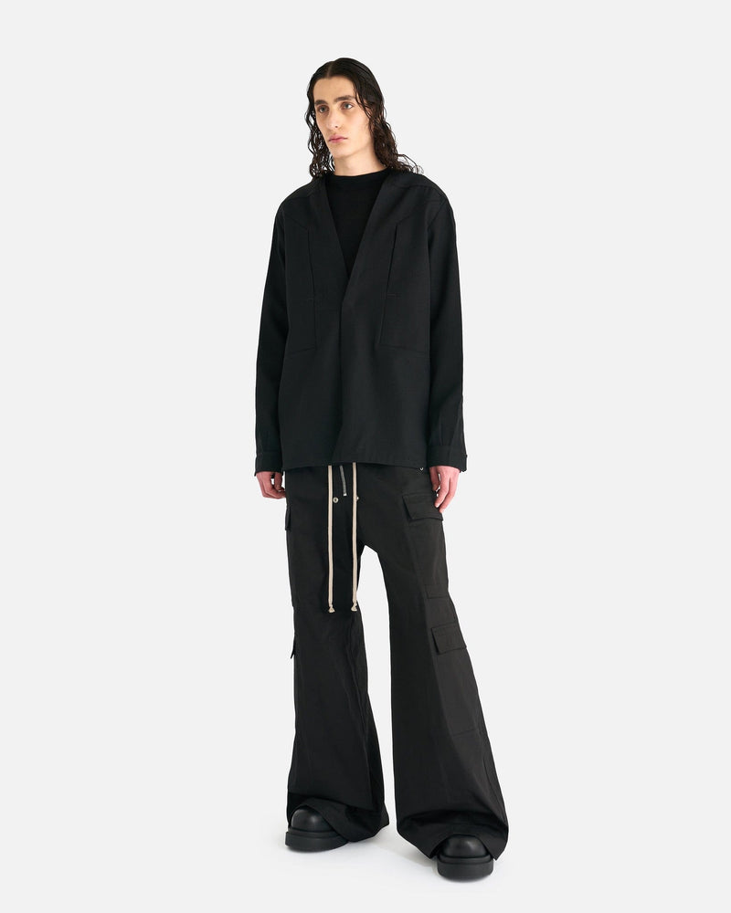 Rick Owens Men's Shirts Secret Larry Shirt in Black