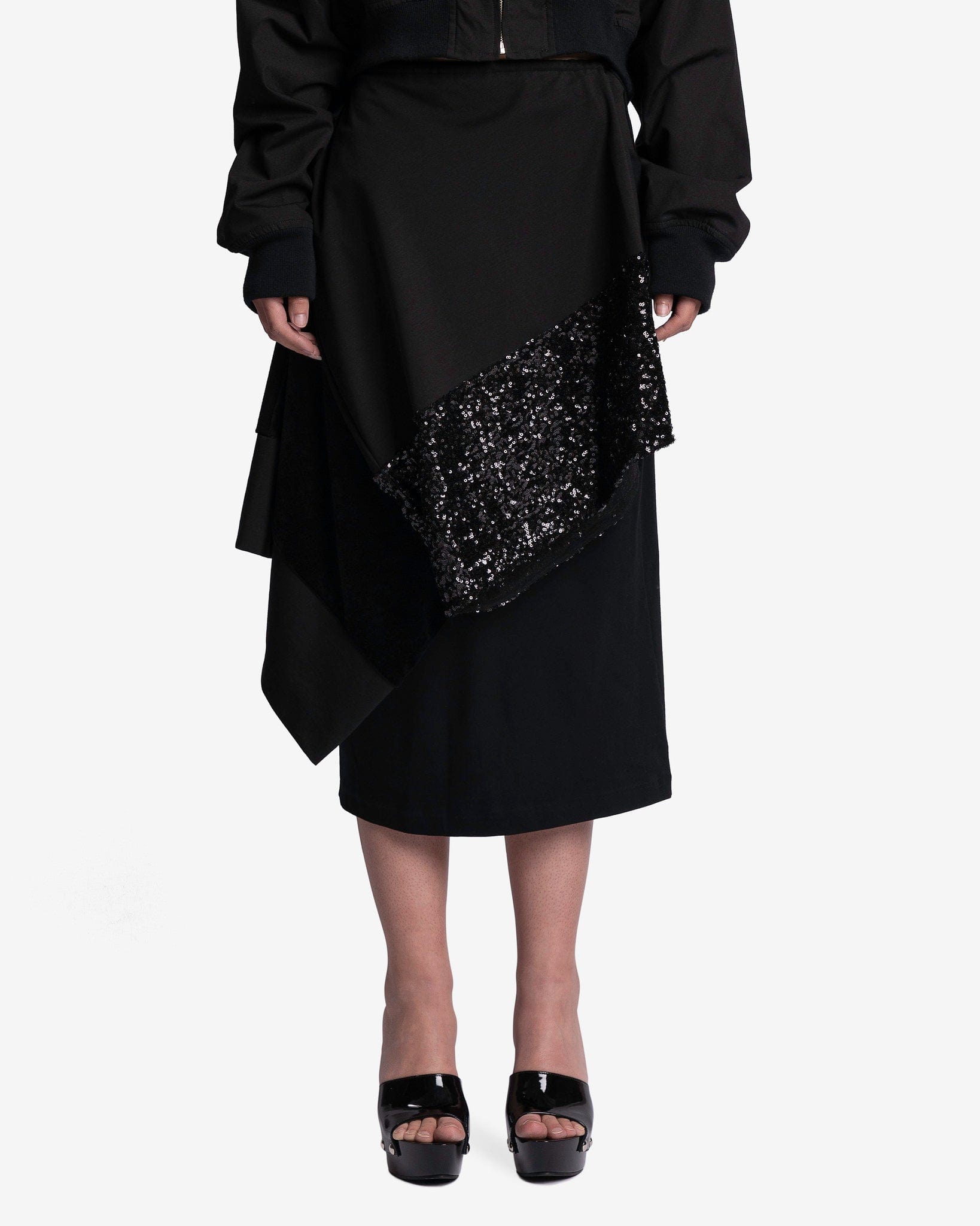 Sequined Skirt in Black – SVRN