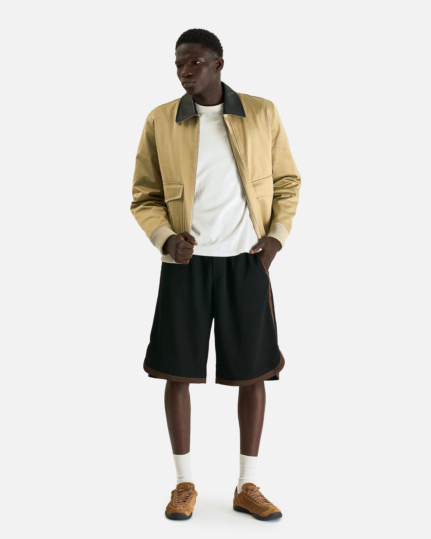 Wales Bonner Men's Jackets Shade Varsity Jacket in Hunter