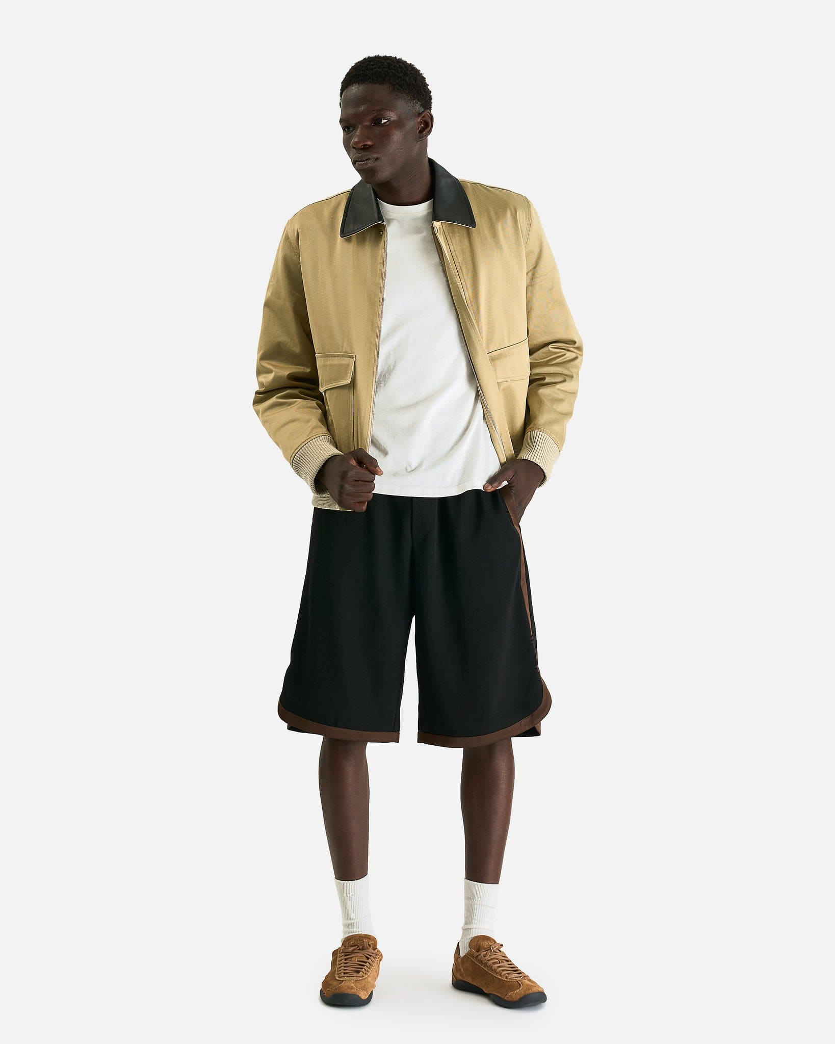 Wales Bonner Men's Jackets Shade Varsity Jacket in Hunter