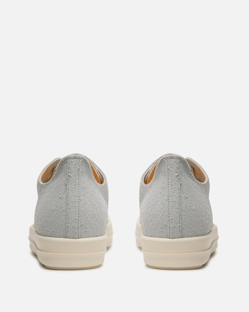 Rick Owens DRKSHDW Men's Sneakers Shaggy Suede Low Ramones in Oyster/Milk